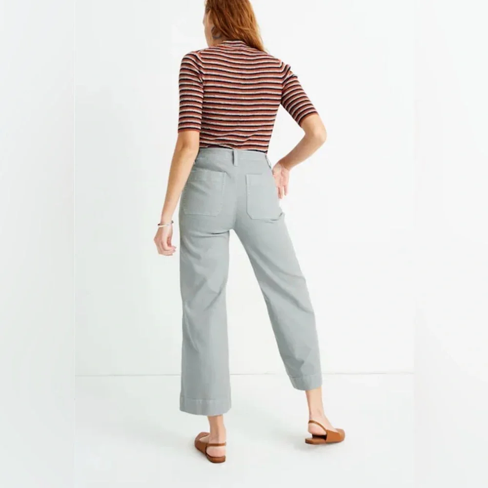 Madewell Light Gray Flare Jeans - Picture 2 of 13